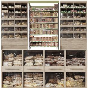 现代展示架 货架 面包架 干果 食品货架 超市货架 面包店货架